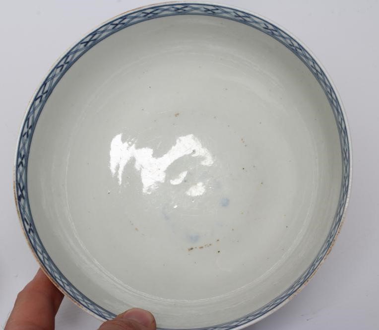 A WORCESTER PORCELAIN PLANTATION PATTERN SLOP BOWL Image