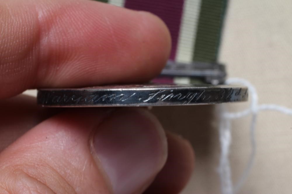 A TIBET MEDAL 1903-04 with Gyantse clasp, awarded to Sepoy Waryam Singh of the 32nd Sikh Pioneers Image