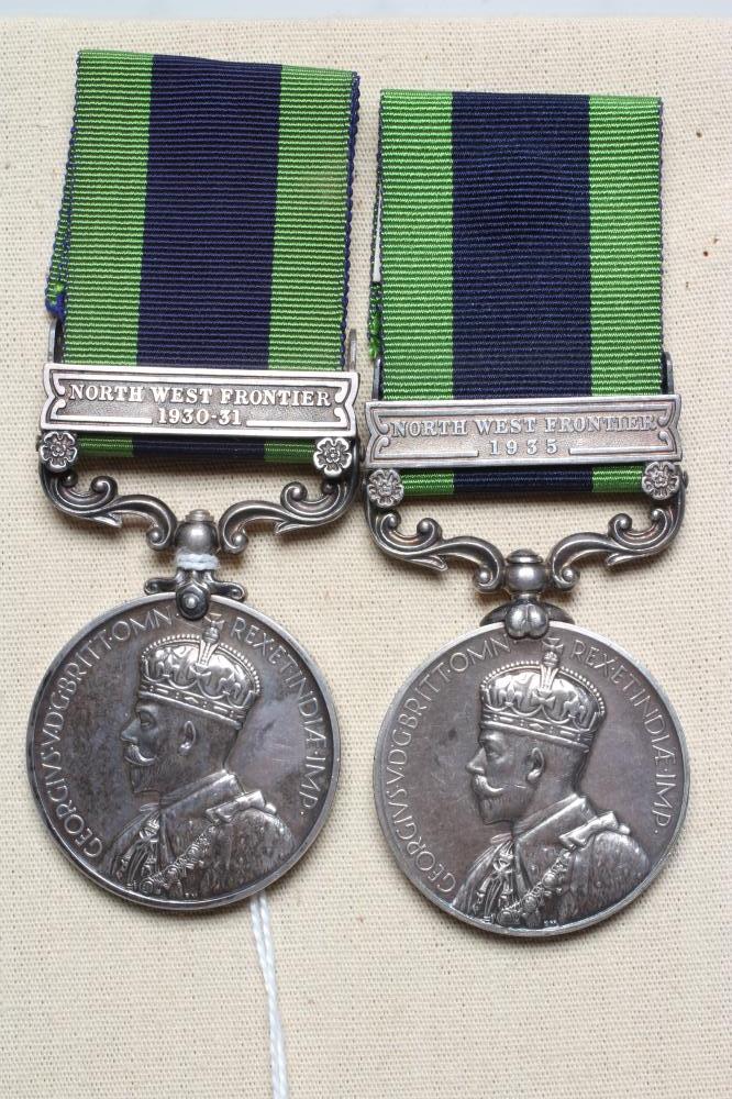 TWO INDIAN GENERAL SERVICE MEDALS 1908 Image
