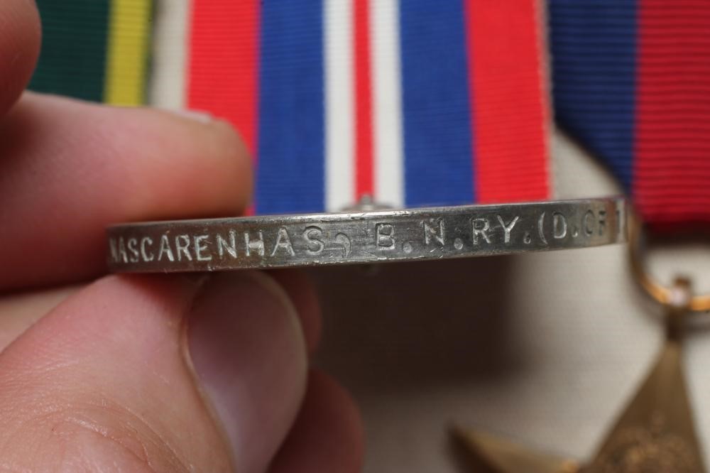 A GROUP OF FOUR MEDALS, comprising an India Efficiency Medal, a 1939-45 Star, a Burma Star and a Image