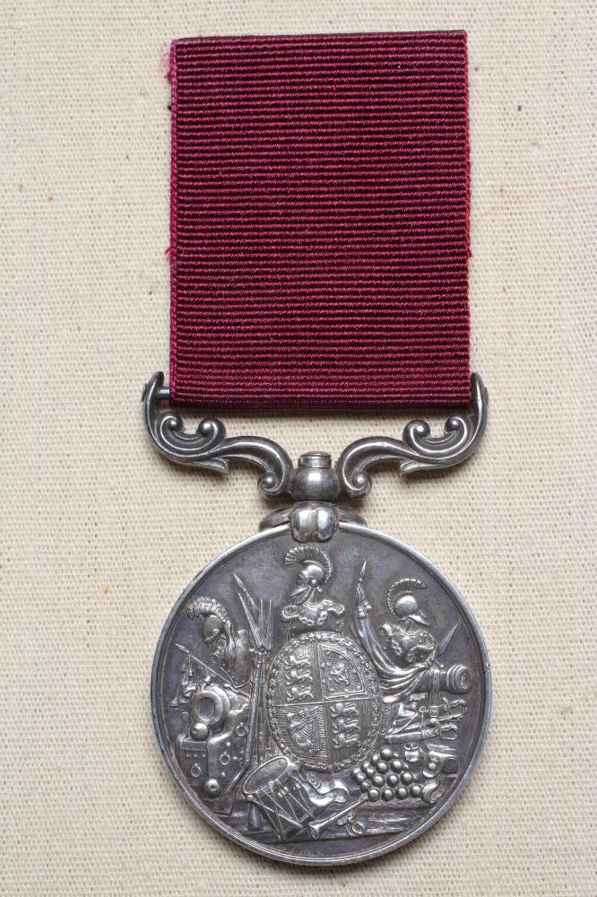 A VICTORIAN ARMY LONG SERVICE & GOOD CONDUCT MEDAL, 1st type, awarded to John Anderson of the 3rd Image