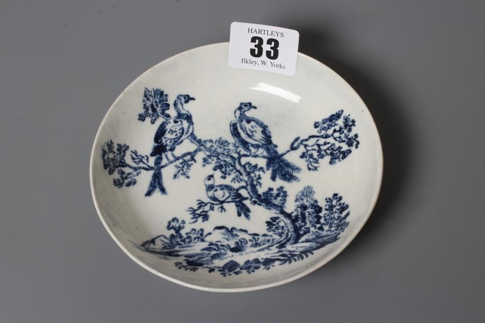 A COLLECTION OF WORCESTER AND CAUGHLEY PORCELAIN Image