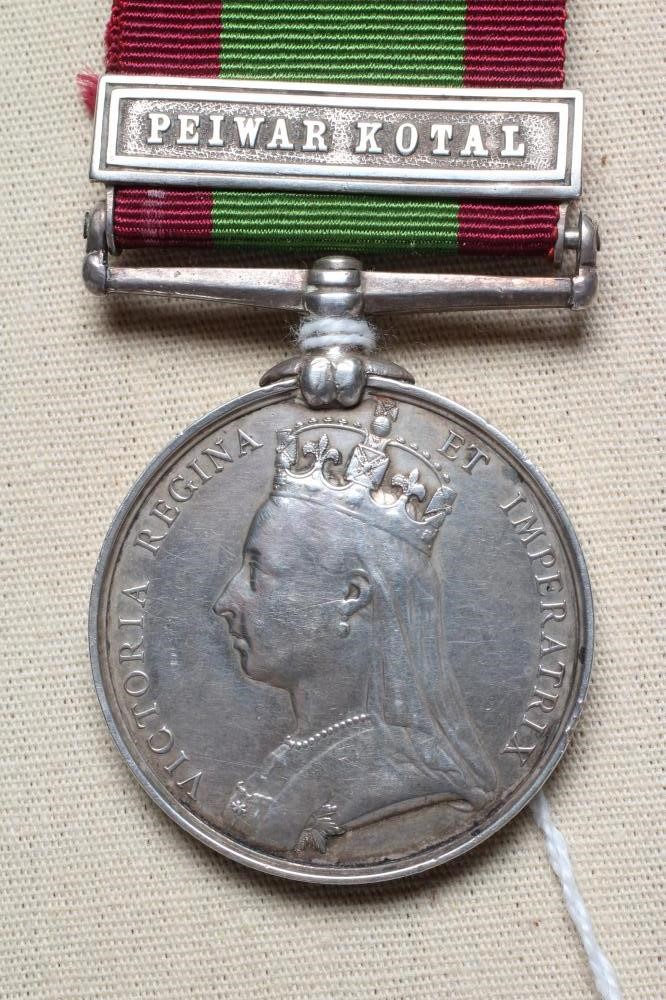 AN AFGHAN WAR MEDAL 1878-80 with Peiwar Kotal clasp, awarded to R. Booker of the 2/8th Regiment Image