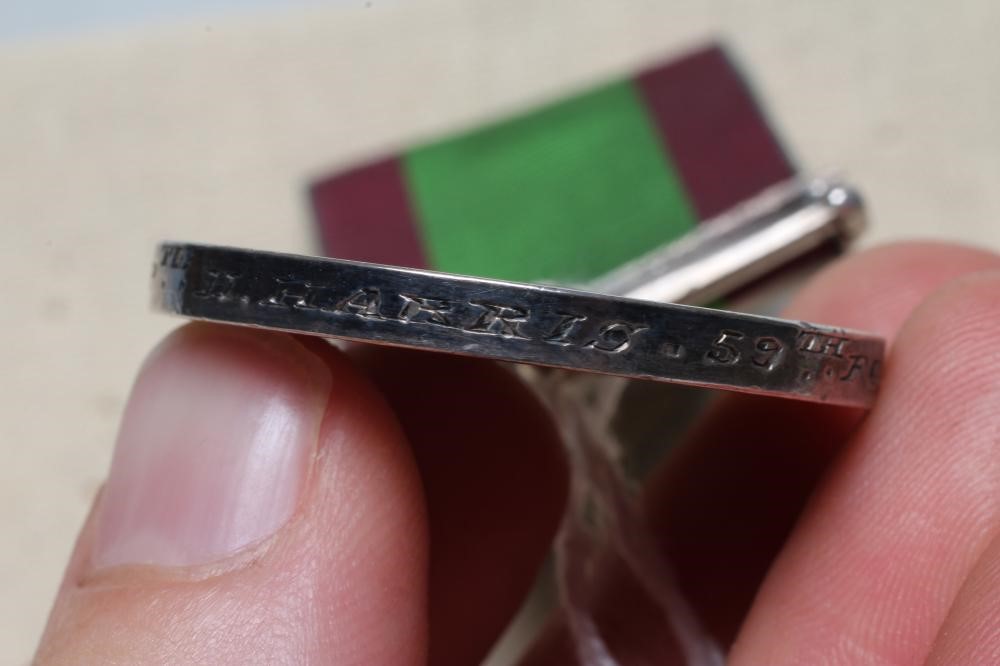 AN AFGHAN WAR MEDAL 1878-80 with Ahmed Khel clasp, awarded to Henry Harris of the 59th Foot (Est. Image