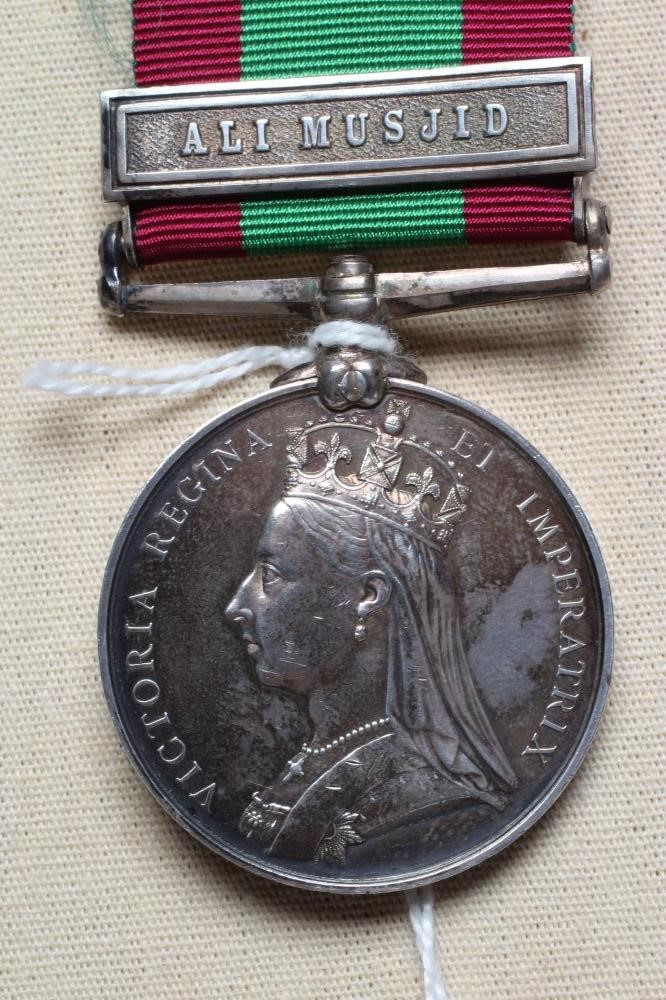 AN AFGHAN WAR MEDAL 1878-80 with Ali Musjid clasp, awarded to Lance Corporal George Guppy of the Image