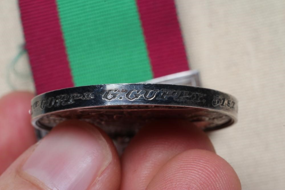 AN AFGHAN WAR MEDAL 1878-80 with Ali Musjid clasp, awarded to Lance Corporal George Guppy of the Image