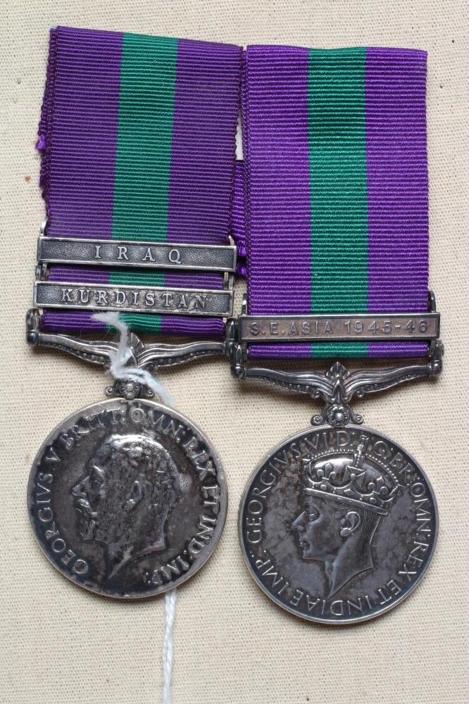 TWO GENERAL SERVICE MEDALS Image