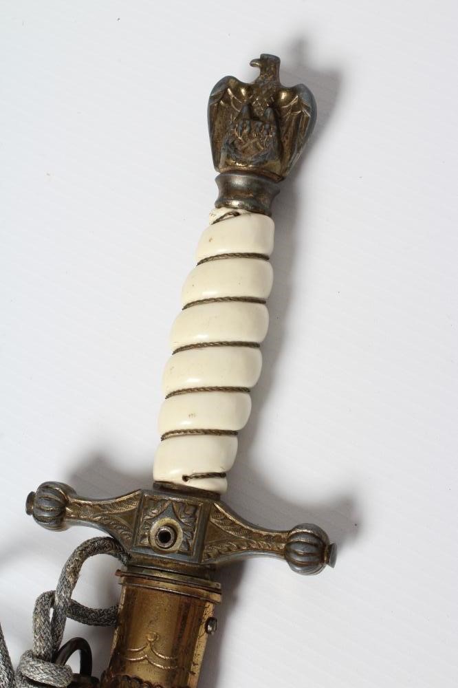 A GERMAN THIRD REICH NAVAL OFFICER'S DAGGER Image