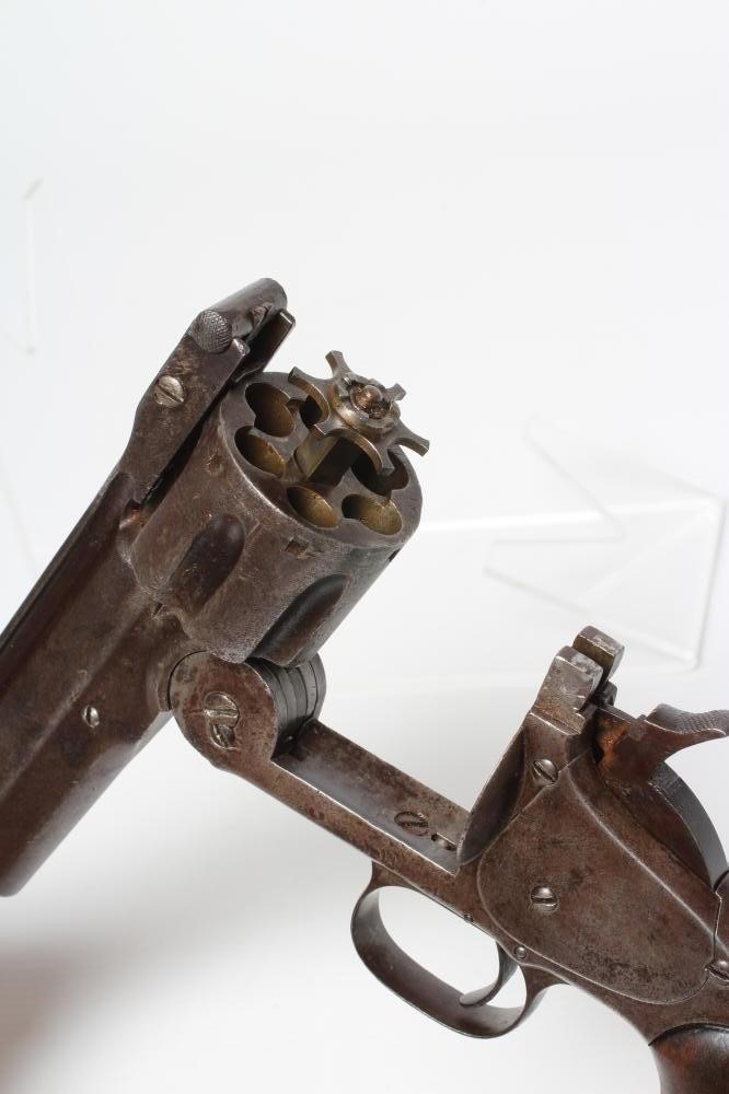 A RARE SMITH & WESSON .44 (HENRY RIMFIRE) SIX SHOT REVOLVER with 8" barrel Image