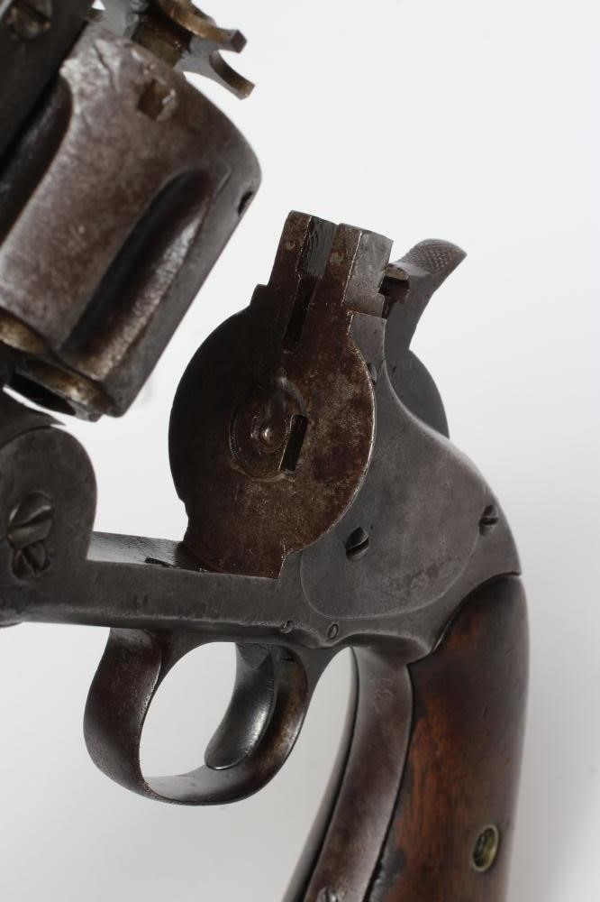 A RARE SMITH & WESSON .44 (HENRY RIMFIRE) SIX SHOT REVOLVER with 8" barrel Image