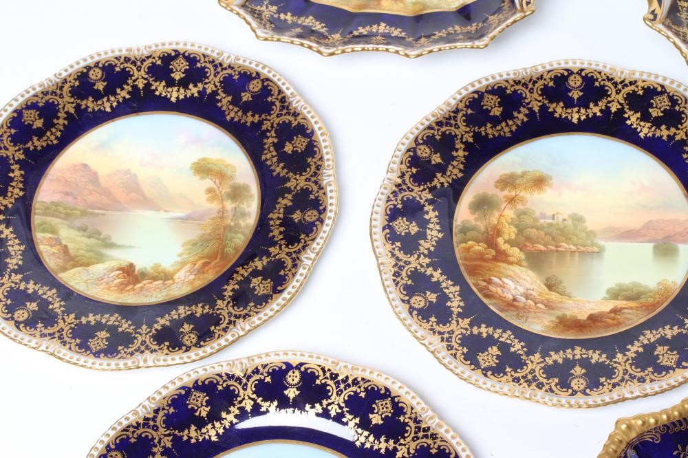 AN AYNSLEY CHINA PART CABINET DESSERT SERVICE Image