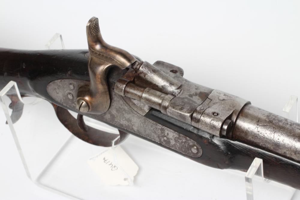 A CARBINE SNIDER RIFLE, the 17 1/2" barrel with wood stock, steel trigger guard with pineapple Image