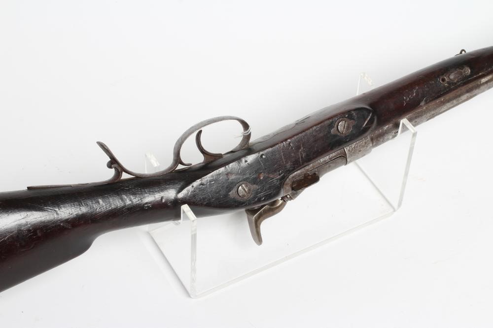 A CARBINE SNIDER RIFLE, the 17 1/2" barrel with wood stock, steel trigger guard with pineapple Image