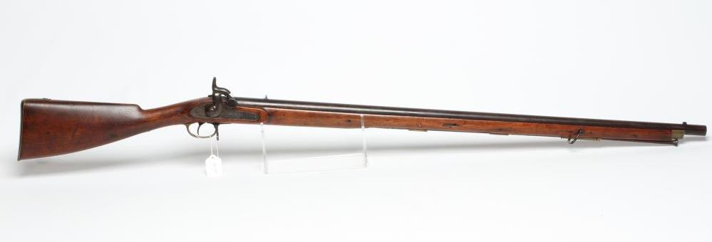 A TOWER PERCUSSION MUSKET with 39" barrel, action with crown over VR and 1872 over TOWER, walnut Image