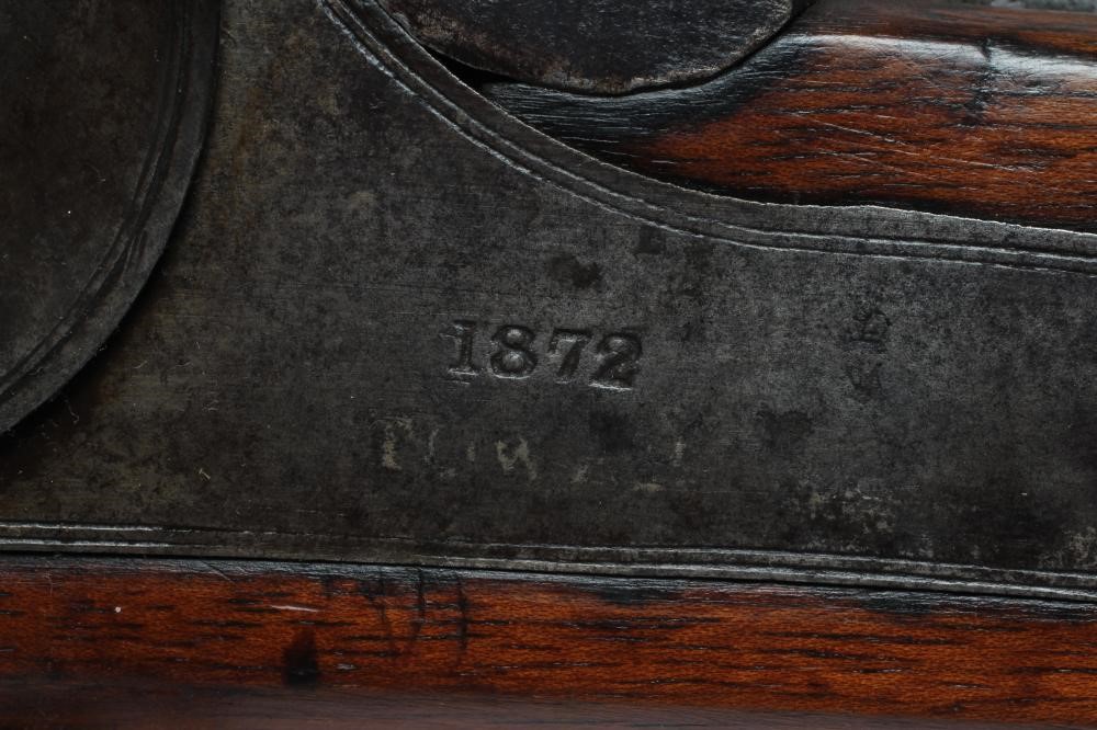 A TOWER PERCUSSION MUSKET with 39" barrel, action with crown over VR and 1872 over TOWER, walnut Image