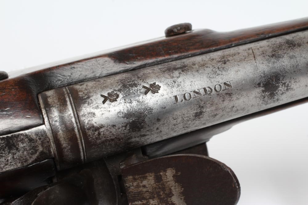A 16 BORE FLINTLOCK PISTOL by Henry Nock Image