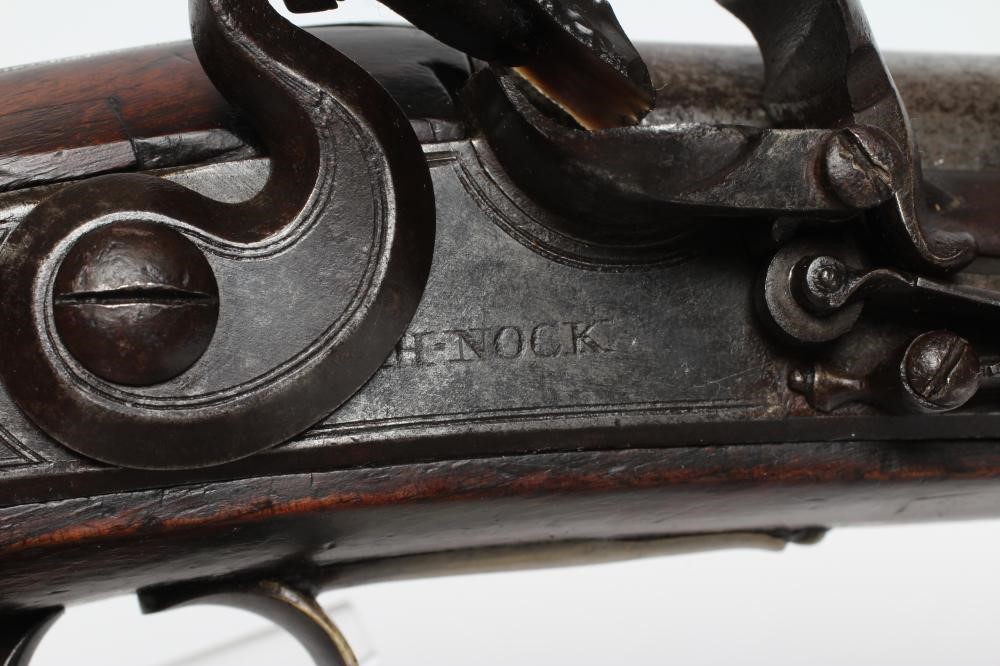 A 16 BORE FLINTLOCK PISTOL by Henry Nock Image