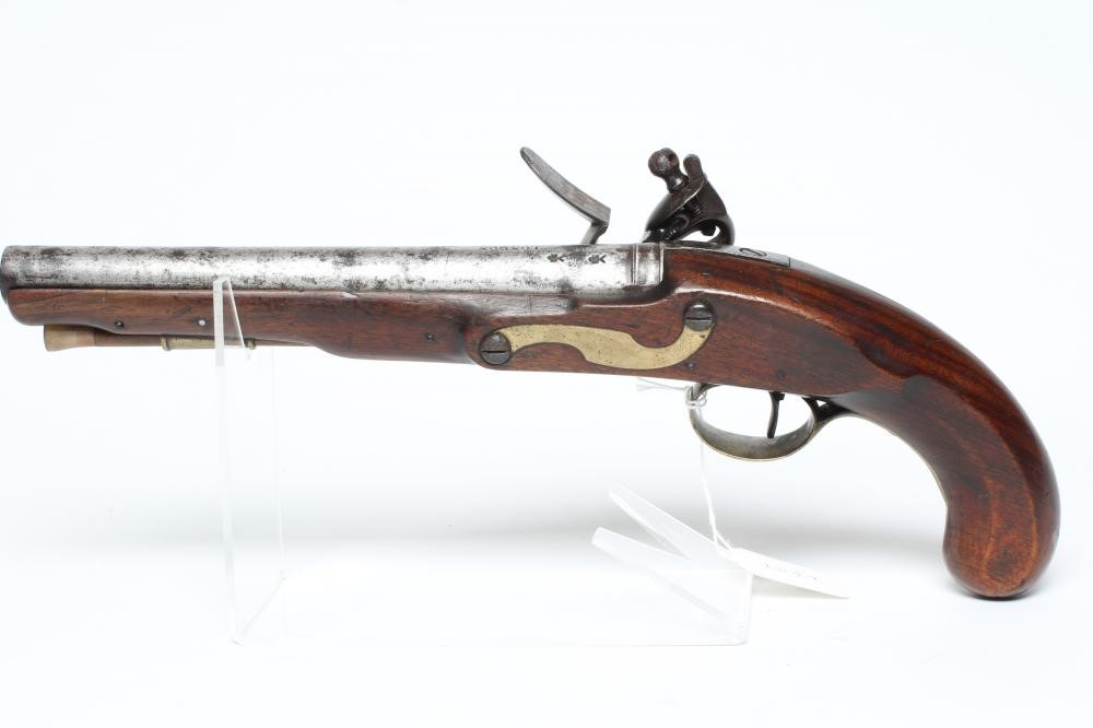 A 16 BORE FLINTLOCK PISTOL by Henry Nock Image
