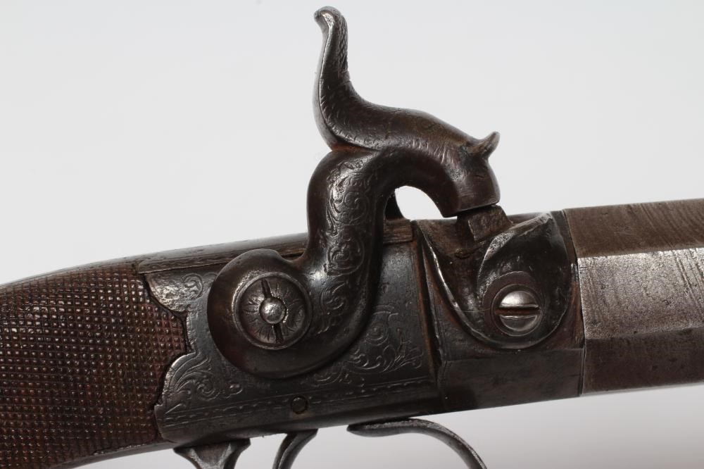 A 16 BORE PERCUSSION PISTOL by Hanson Image