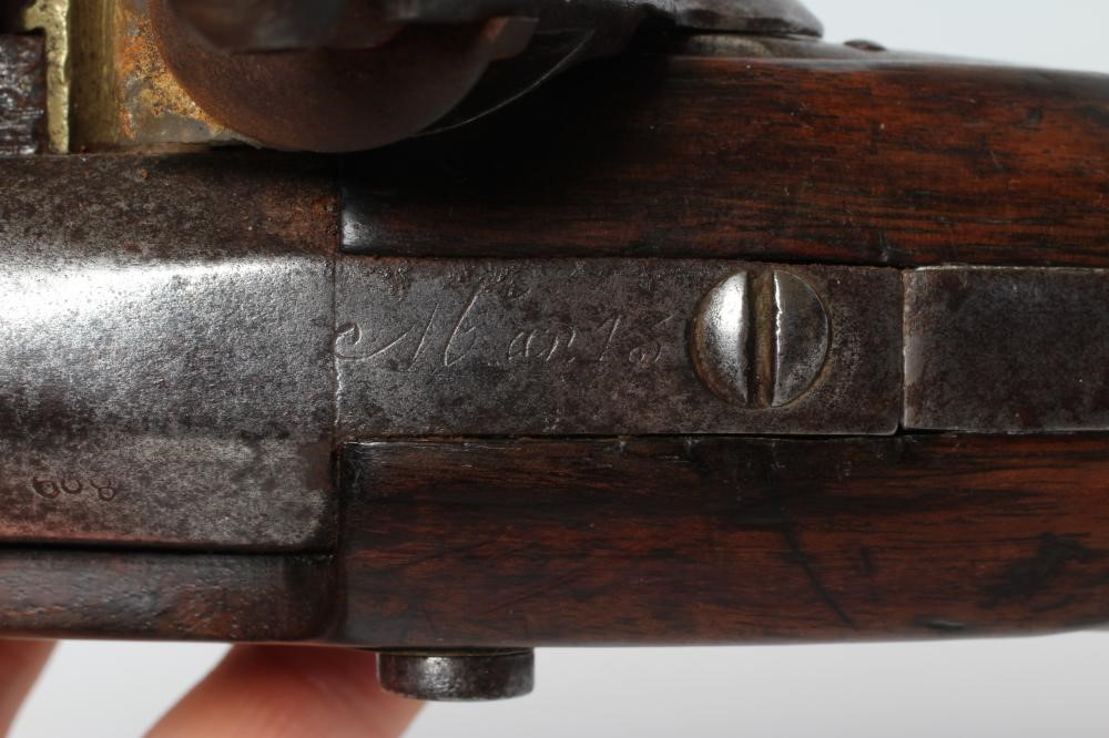 A FRENCH MILITARY FLINTLOCK HOLSTER PISTOL Image