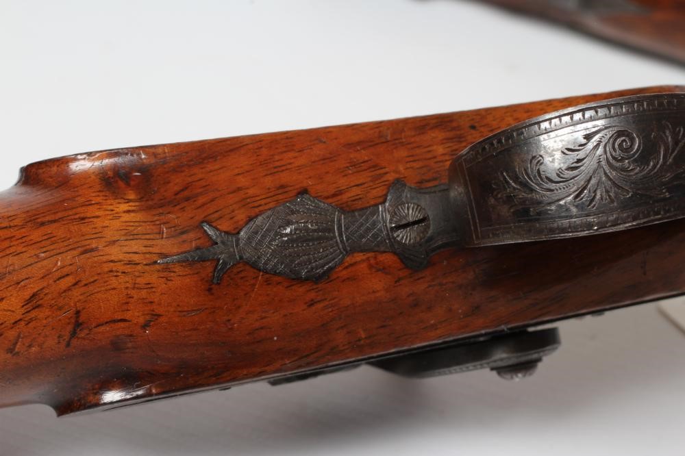 A PAIR OF PERCUSSION 15 BORE PISTOLS by Staudenmayer Image