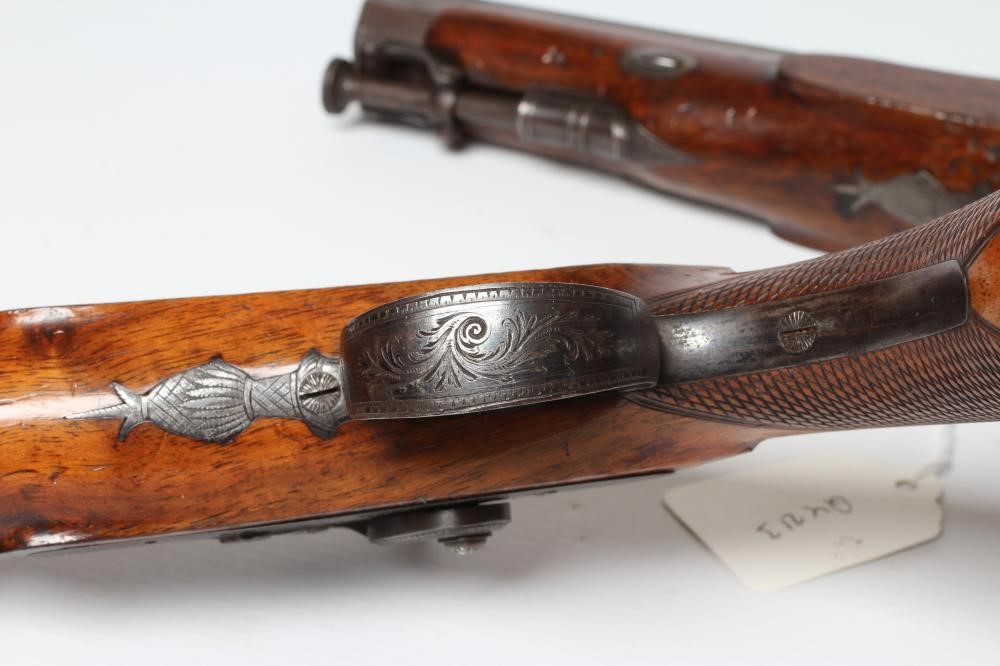 A PAIR OF PERCUSSION 15 BORE PISTOLS by Staudenmayer Image