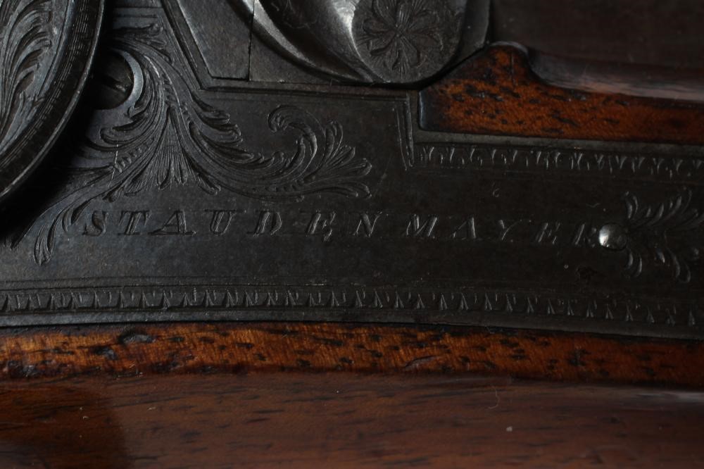 A PAIR OF PERCUSSION 15 BORE PISTOLS by Staudenmayer Image