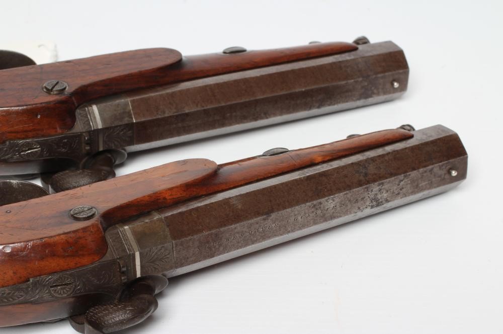 A PAIR OF PERCUSSION 15 BORE PISTOLS by Staudenmayer Image