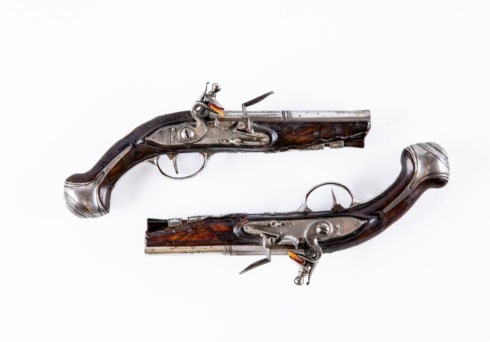 A PAIR OF FLINTLOCK PISTOLS by P. Lorandi Image