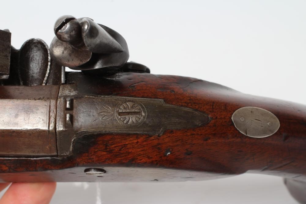 A 16 BORE FLINTLOCK PISTOL by Clarke Image