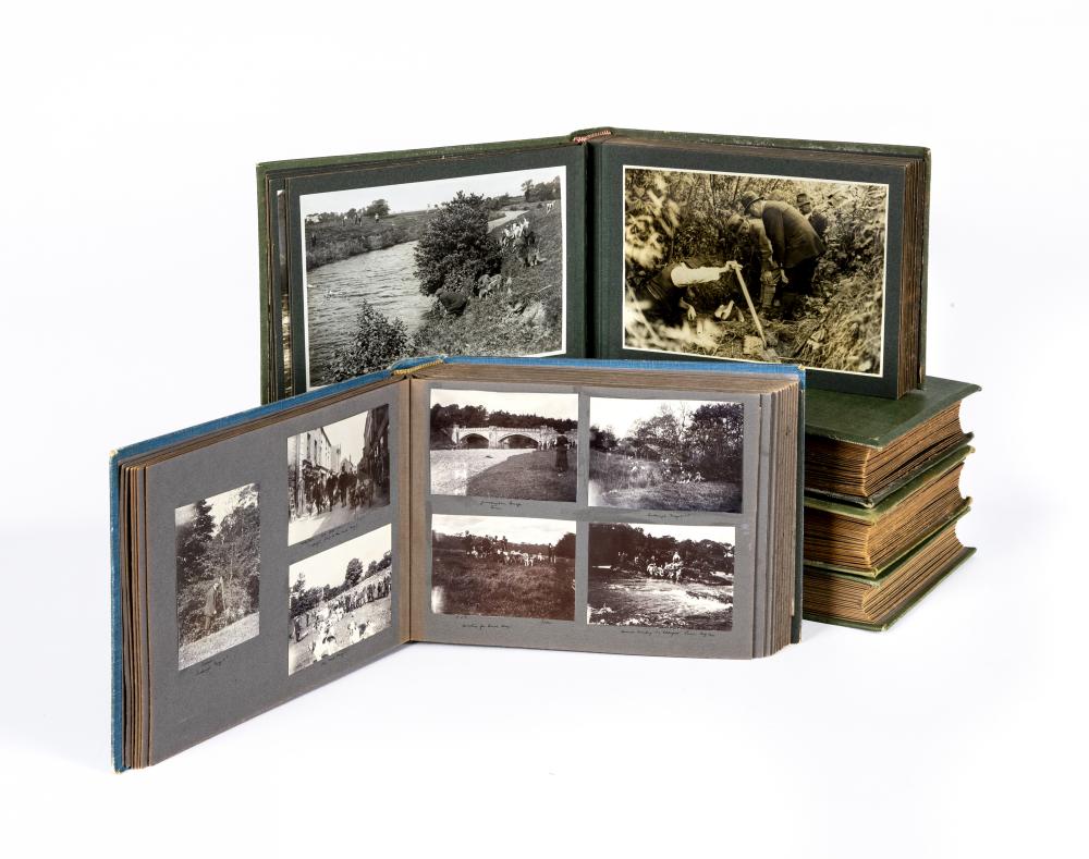 FIVE ALBUMS OF OTTER HOUND PHOTOGRAPHS by Captain William Coates Thompson of the Wharfedale Image
