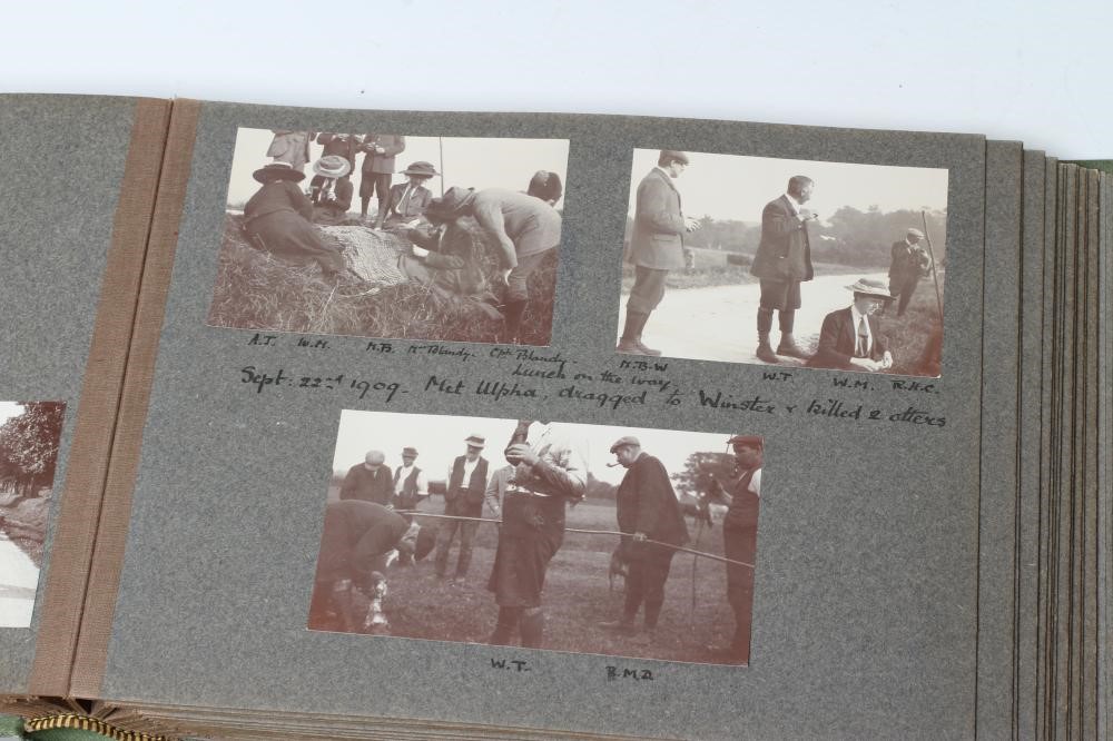 FIVE ALBUMS OF OTTER HOUND PHOTOGRAPHS by Captain William Coates Thompson of the Wharfedale Image