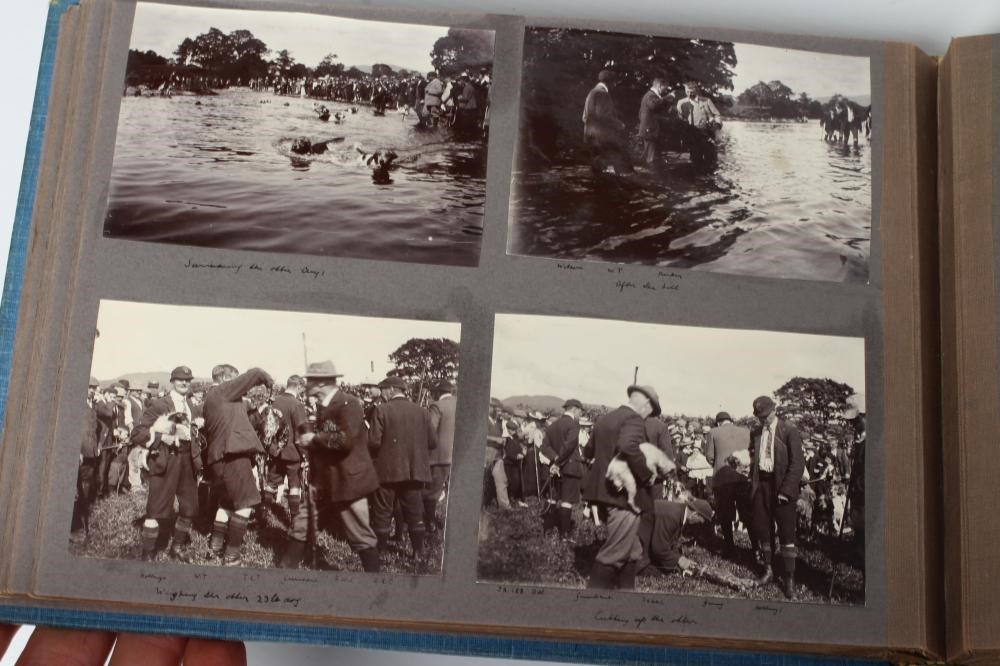 FIVE ALBUMS OF OTTER HOUND PHOTOGRAPHS by Captain William Coates Thompson of the Wharfedale Image