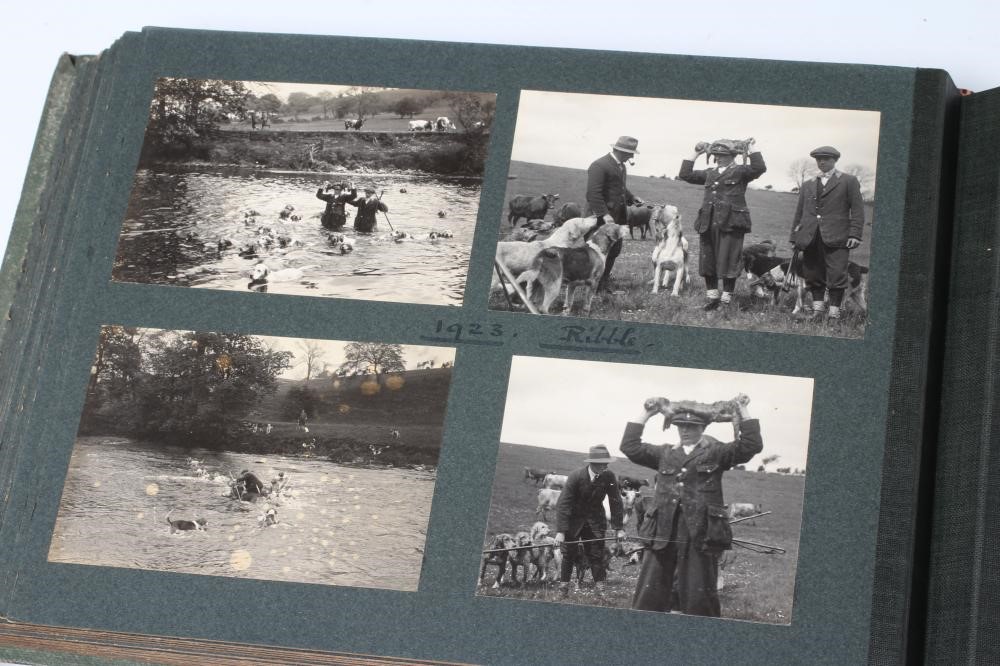 FIVE ALBUMS OF OTTER HOUND PHOTOGRAPHS by Captain William Coates Thompson of the Wharfedale Image