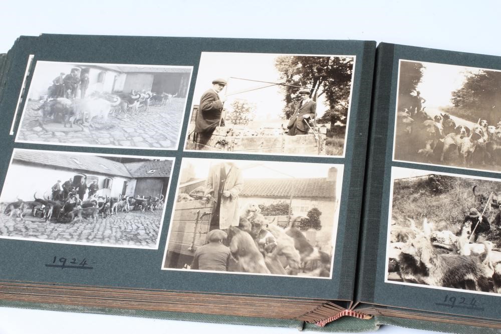 FIVE ALBUMS OF OTTER HOUND PHOTOGRAPHS by Captain William Coates Thompson of the Wharfedale Image