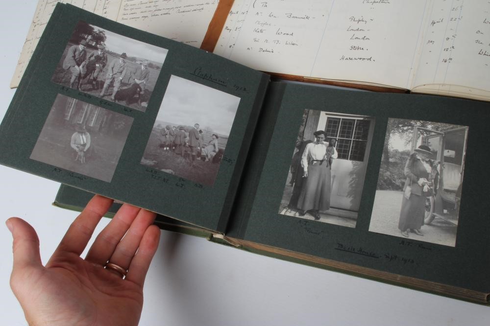 ALBUMS & LEDGERS FROM BECK HOUSE GIGGLESWICK compiled by Captain William Coates Thompson and family Image