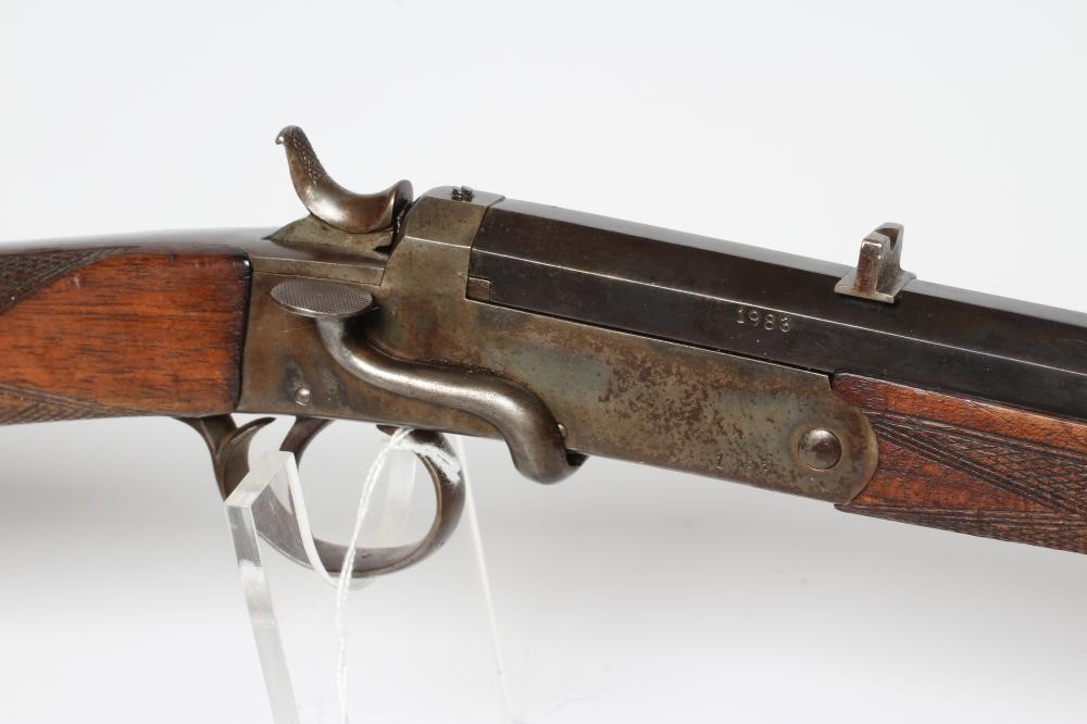 A BREAK BARREL .22LR GARDEN GUN with 23" octagonal rifled barrel Image