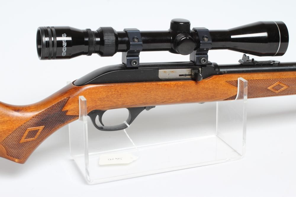 A MARLIN .22LR SEMI-AUTOMATIC RIFLE with 21 1/4" barrel, iron sights, tube magazine, wood stock and Image