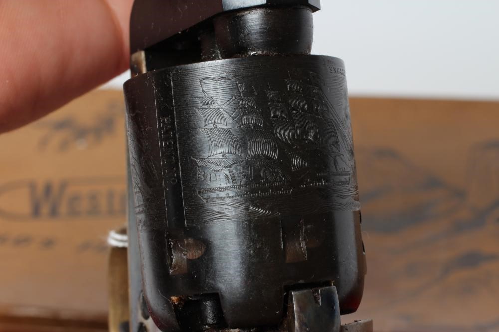 AN UBERTI NAVY PERCUSSION MODEL 1851 .36 REVOLVER with 7 1/2" barrel Image