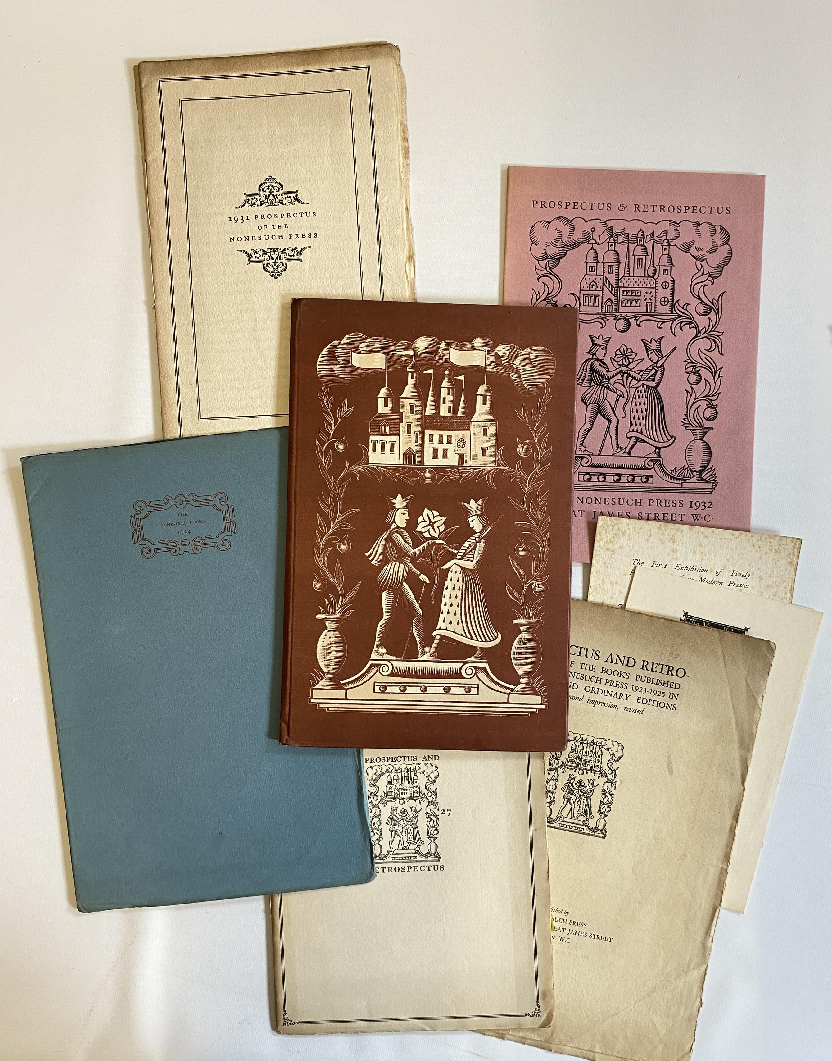 NONESUCH PROSPECTUSES & EPHEMERA, including 1924,1927 and 1932 Prospectuses; Havelock Ellis, Image
