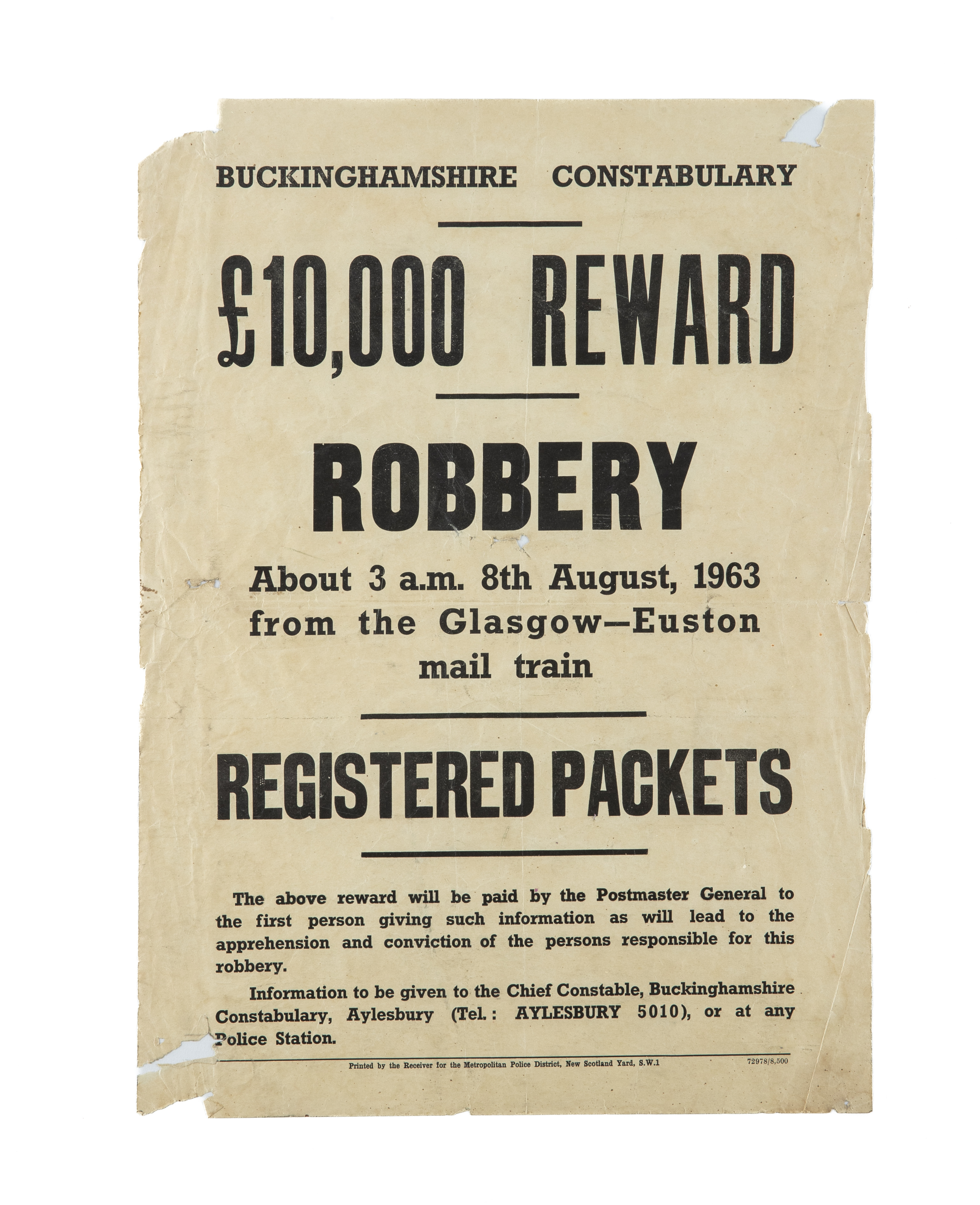 GREAT TRAIN ROBBERY '£10 Image