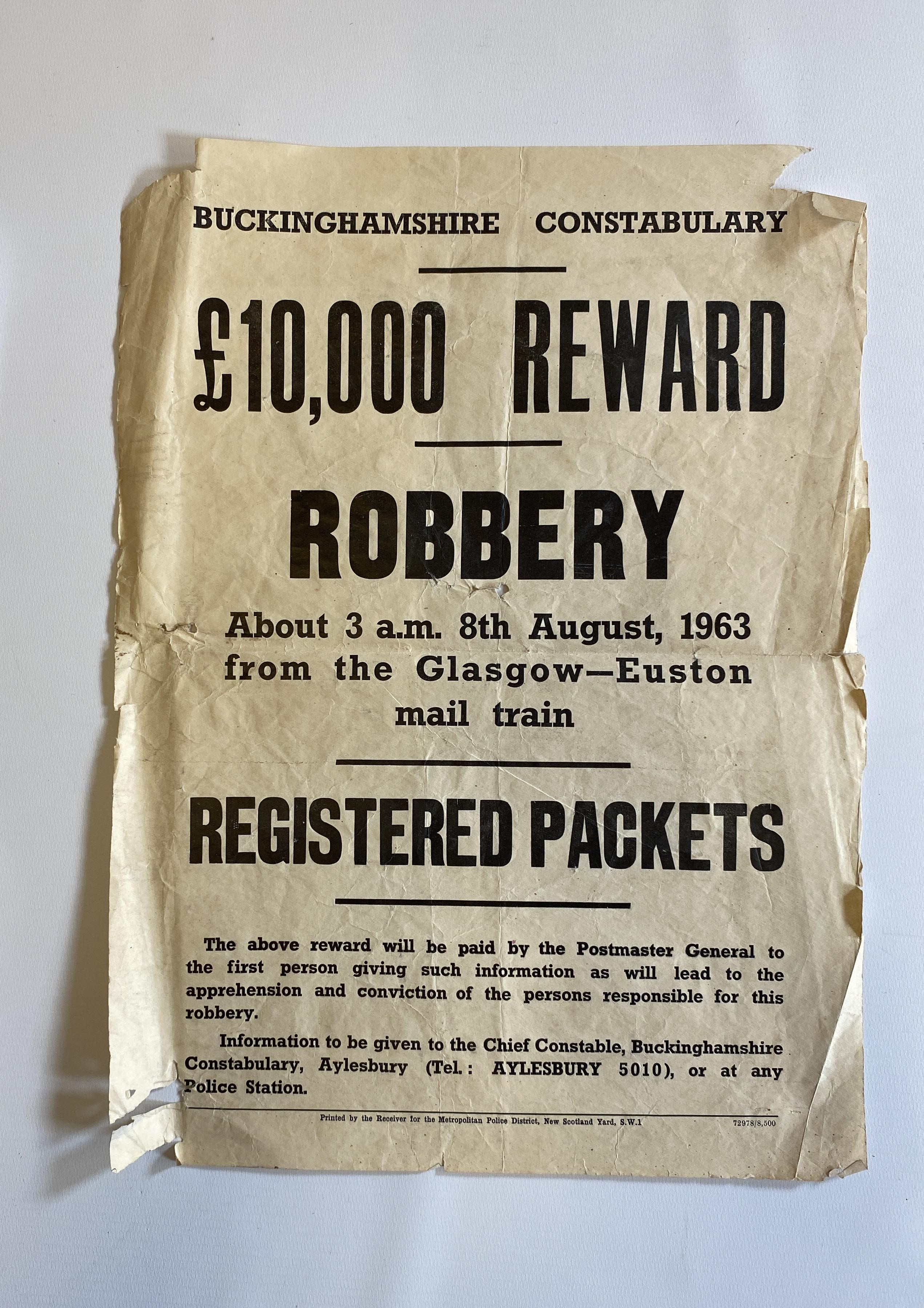 GREAT TRAIN ROBBERY '£10 Image