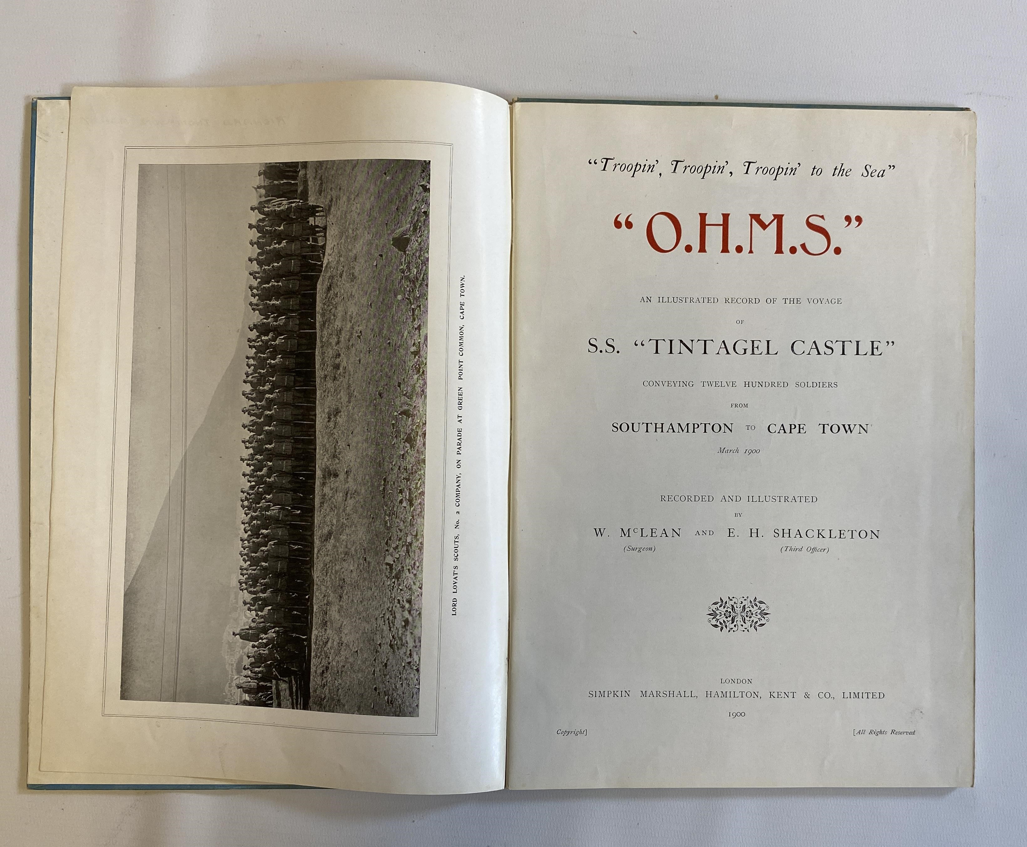 SHACKLETONS FIRST BOOK - A SECOND COPY Image