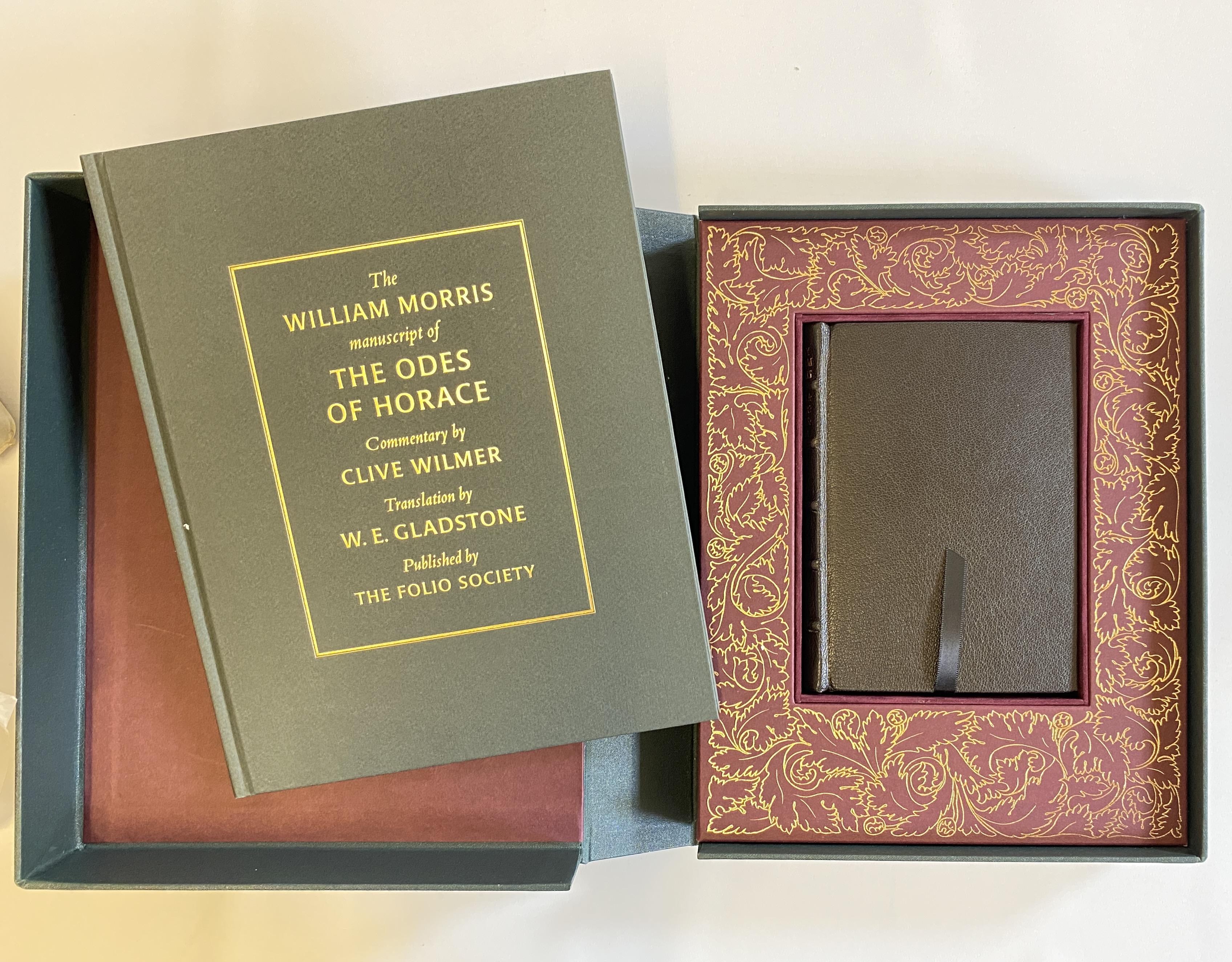 THE WILLIAM MORRIS MANUSCRIPT OF THE ODES OF HORACE Image