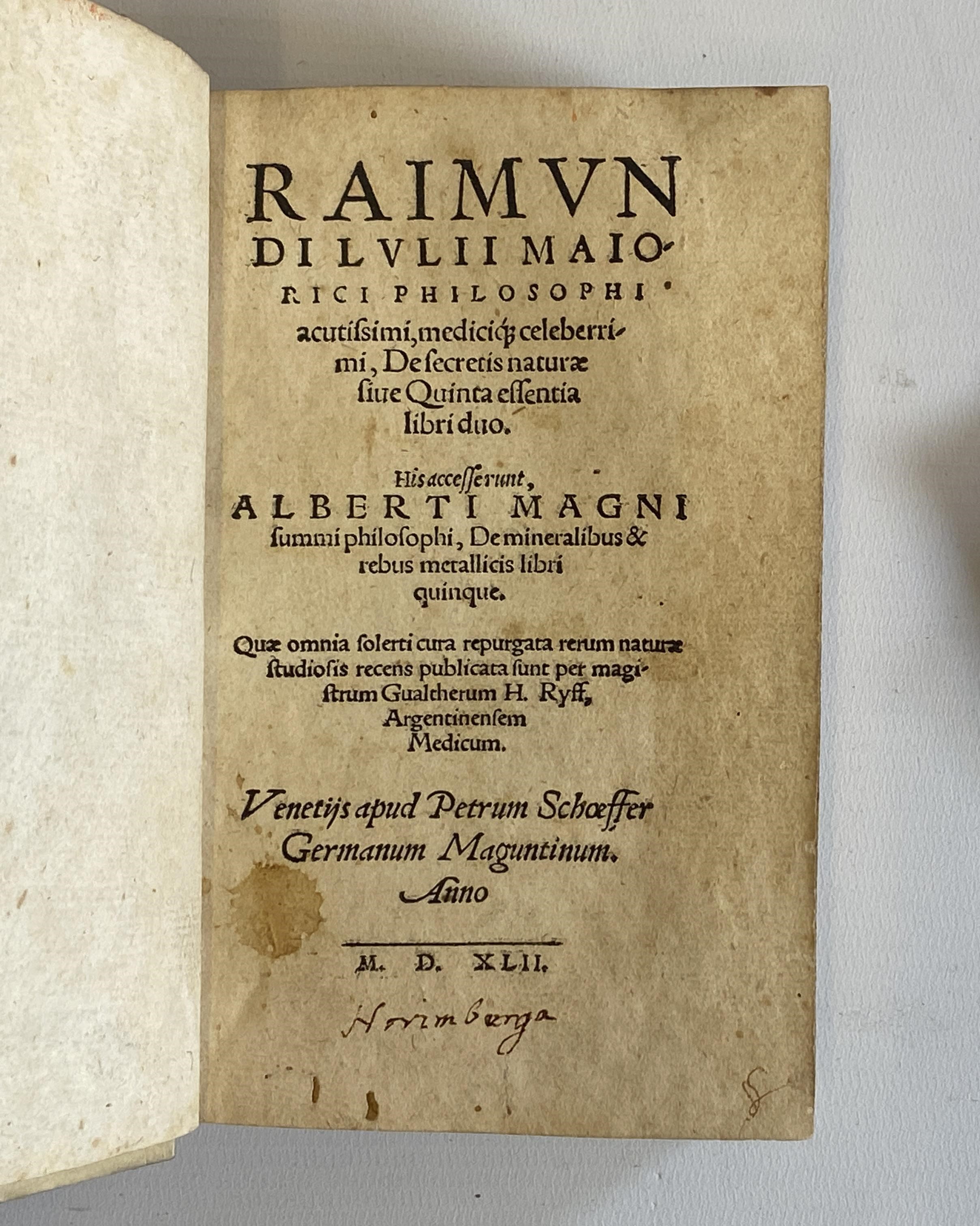 DE SECRETIS NATURAE Image