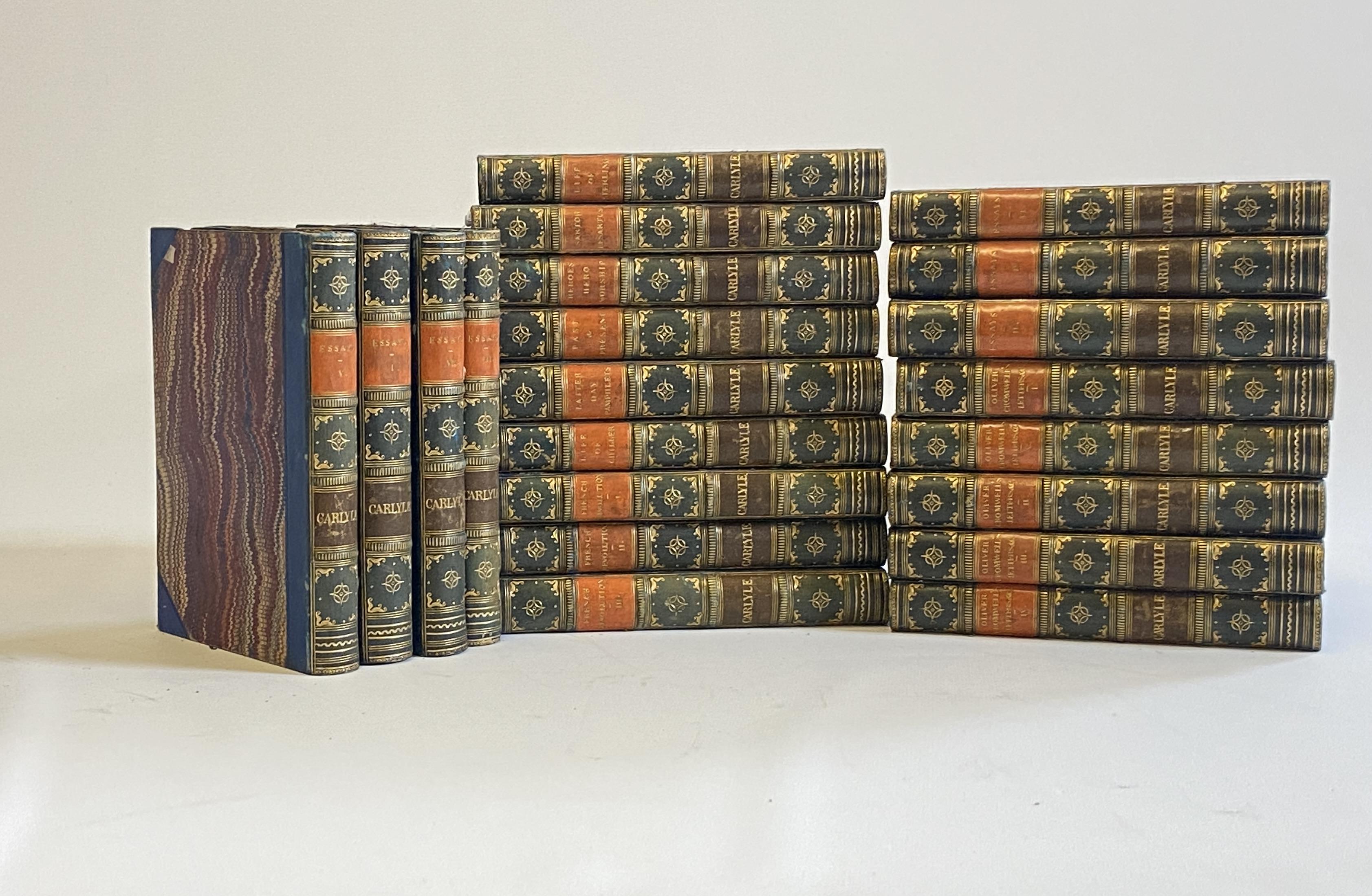 THOMAS CARLYLE'S WORKS, 1872, Chapman and Hall: Essays (7 Volumes) French Revolution (3 Volumes) Image