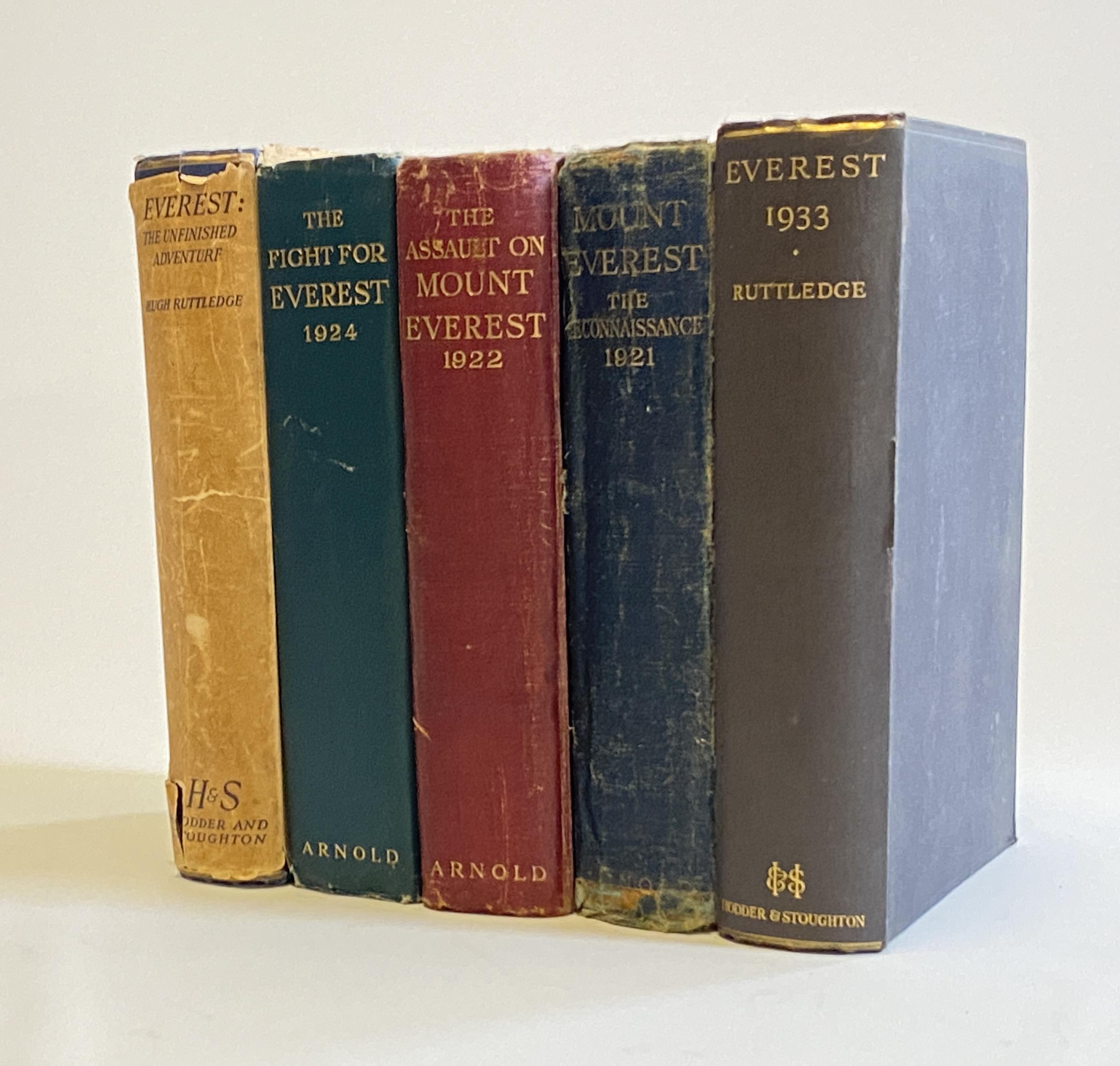 EVEREST THE UNFINISHED ADVENTURE, Hugh Ruttledge, 1937, Hodder, First in jacket. WITH 4 other Image