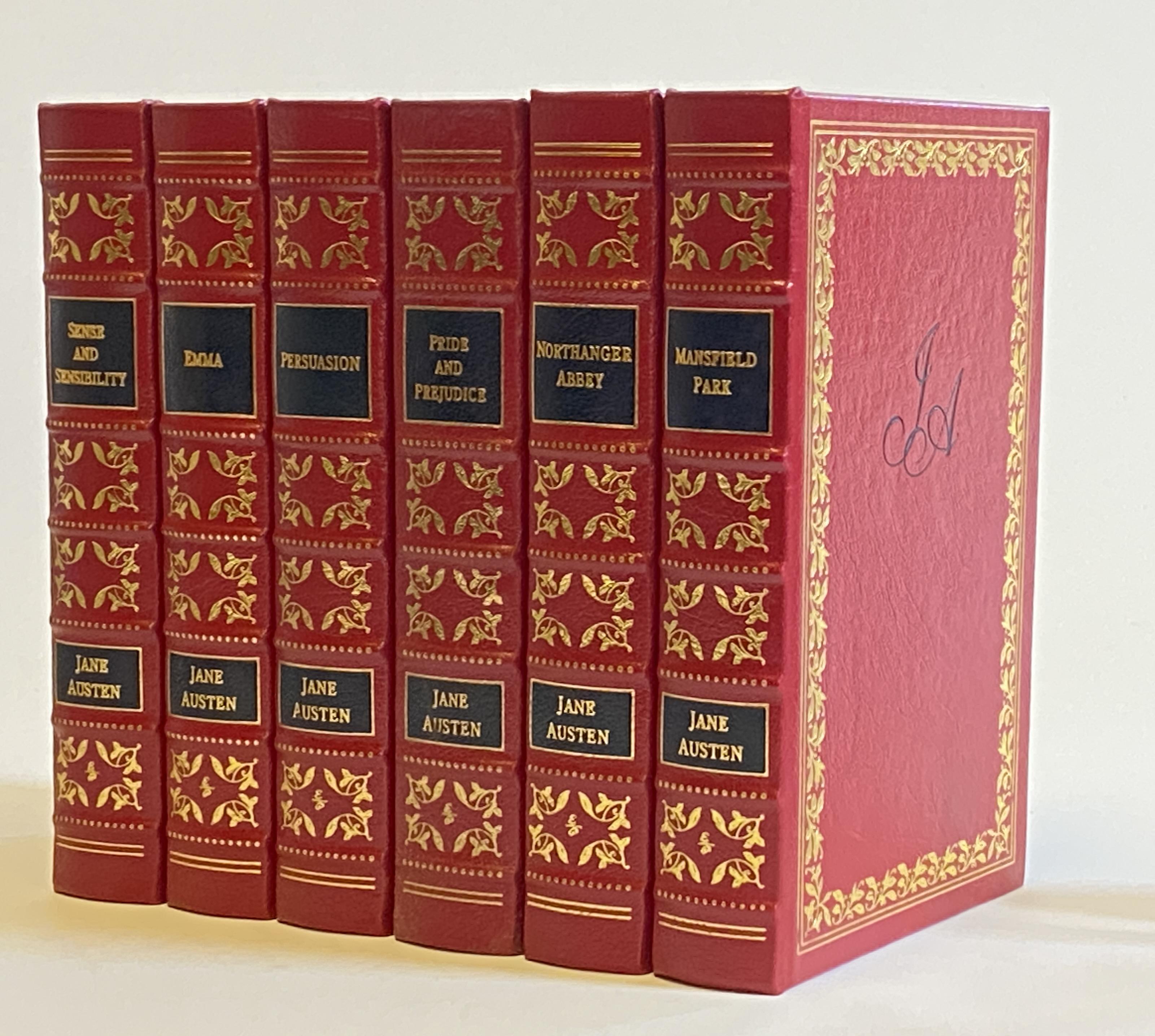 EASTON PRESS, Jane Austen Pride & Prejudice and Works, 6 Volumes, 1996, illustrated by C.E. and H.M. Image