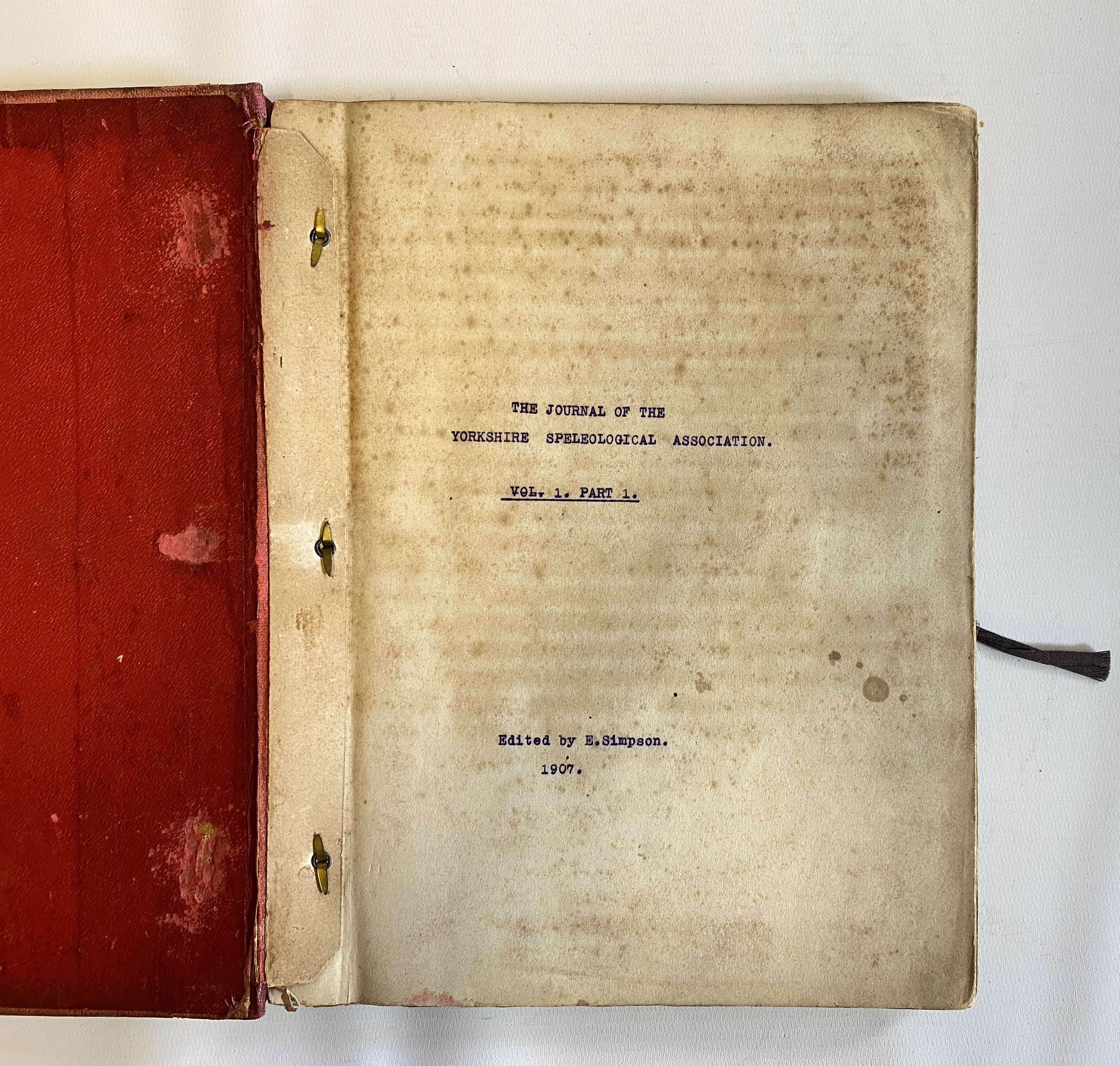 THE JOURNAL OF THE YORKSHIRE SPELEOLOGICAL ASSOCIATION Image