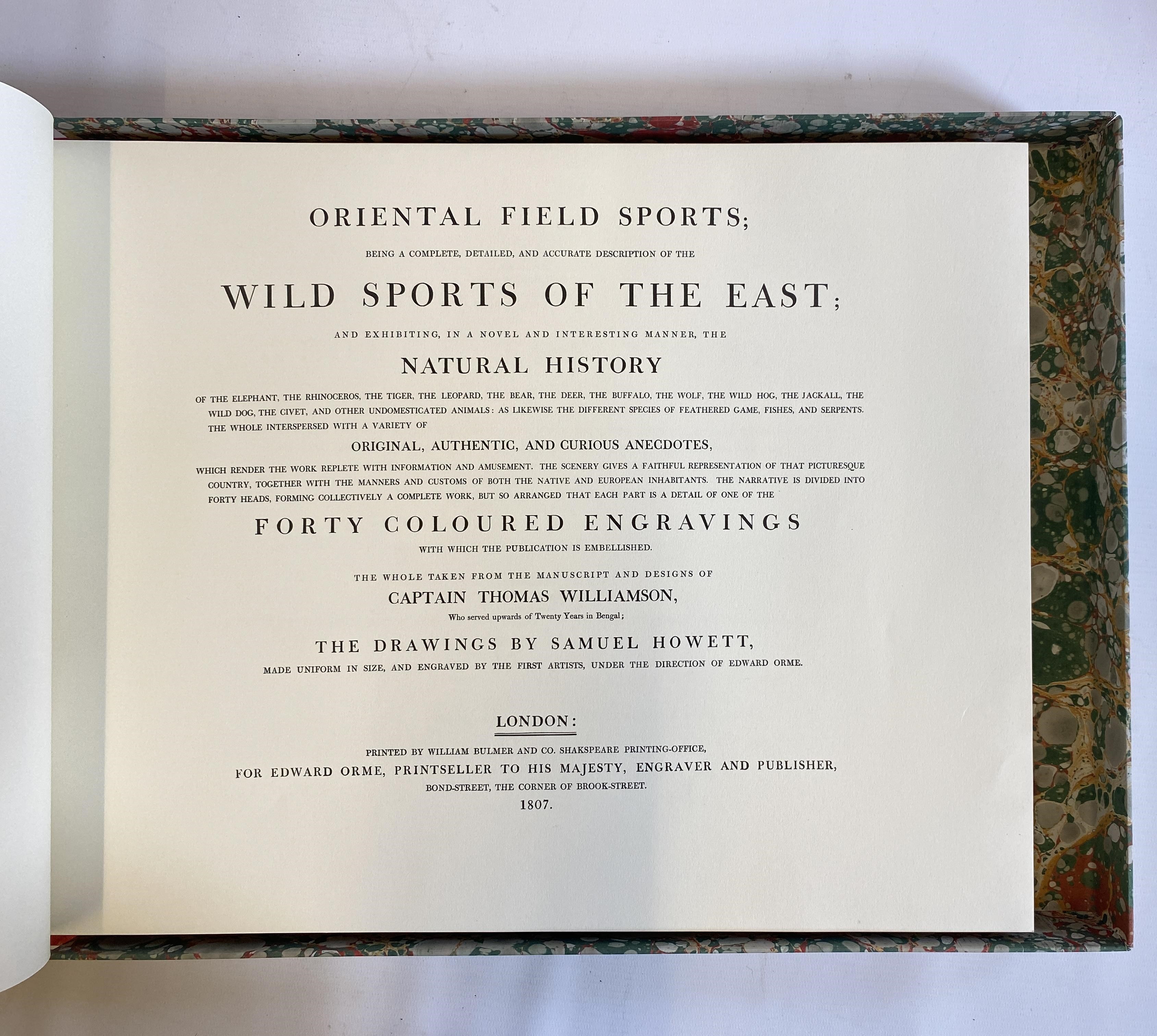 FACSIMILE OF ORIENTAL FIELD SPORTS Image